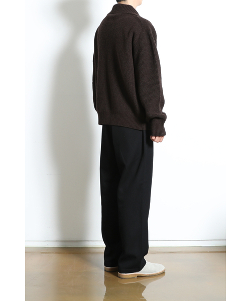 HORLISUN(ホーリーサン)の「Marshall Full Zip Up Rib Knit Melange Brown(ニット/セーター・メンズ・その他・MEDIUM/LARGE)」の9枚目の写真