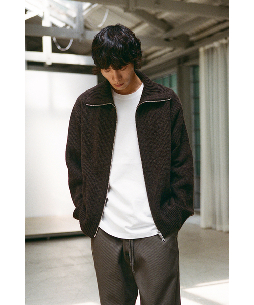 HORLISUN(ホーリーサン)の「Marshall Full Zip Up Rib Knit Melange Brown(ニット/セーター・メンズ・その他・MEDIUM/LARGE)」の11枚目の写真