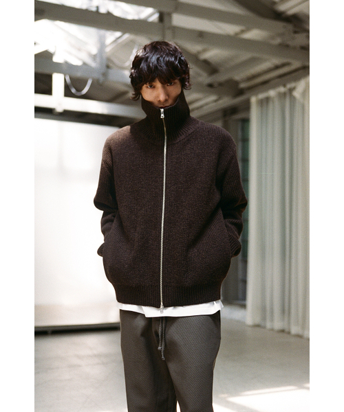 HORLISUN(ホーリーサン)の「Marshall Full Zip Up Rib Knit Melange Brown(ニット/セーター・メンズ・その他・MEDIUM/LARGE)」の12枚目の写真