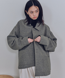 MALEN（マレン）の「ユニセックス エディンバラ ハーフコート カーキ（チェスターコート）」