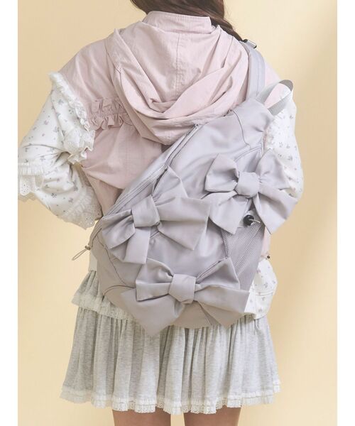 merry jenny（メリージェニー）の「ribbonワンショルダーバッグ（ショルダーバッグ・レディース・ライトグレー/ブラック/ベージュ・FREE）」の21枚目の写真