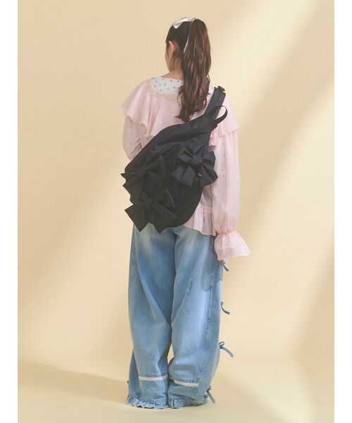 merry jenny（メリージェニー）の「ribbonワンショルダーバッグ（ショルダーバッグ・レディース・ライトグレー/ブラック/ベージュ・FREE）」の17枚目の写真