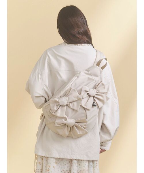 merry jenny（メリージェニー）の「ribbonワンショルダーバッグ（ショルダーバッグ・レディース・ライトグレー/ブラック/ベージュ・FREE）」の16枚目の写真