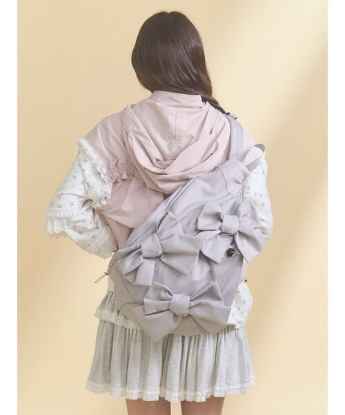 merry jenny（メリージェニー）の「ribbonワンショルダーバッグ（ショルダーバッグ・レディース・ライトグレー/ブラック/ベージュ・FREE）」の13枚目の写真