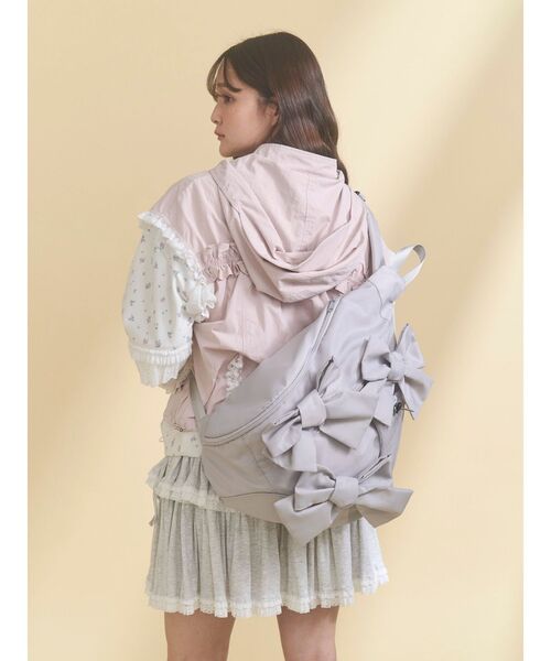 merry jenny（メリージェニー）の「ribbonワンショルダーバッグ（ショルダーバッグ・レディース・ライトグレー/ブラック/ベージュ・FREE）」の11枚目の写真