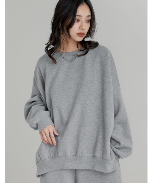 裏起毛オーバーサイズプルオーバー（スウェット）｜Re:EDIT（リエディ