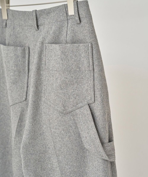 TODAYFUL（トゥデイフル）の「【TODAYFUL/トゥデイフル】《STUDIOUS別注カラー》Wool Painter Pants/ウールペインターパンツ（その他パンツ・レディース・ダークグレー/グレー/キナリ/ブラック・36/38）」の11枚目の写真