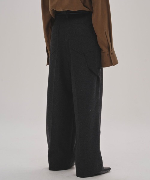 TODAYFUL（トゥデイフル）の「【TODAYFUL/トゥデイフル】《STUDIOUS別注カラー》Wool Painter Pants/ウールペインターパンツ（その他パンツ・レディース・ダークグレー/グレー/キナリ/ブラック・36/38）」の16枚目の写真