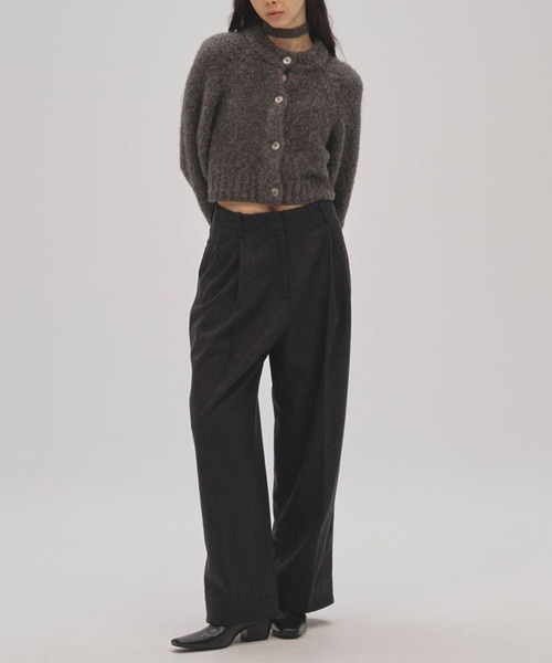 TODAYFUL（トゥデイフル）の「【TODAYFUL/トゥデイフル】《STUDIOUS別注カラー》Wool Painter Pants/ウールペインターパンツ（その他パンツ・レディース・ダークグレー/グレー/キナリ/ブラック・36/38）」の14枚目の写真