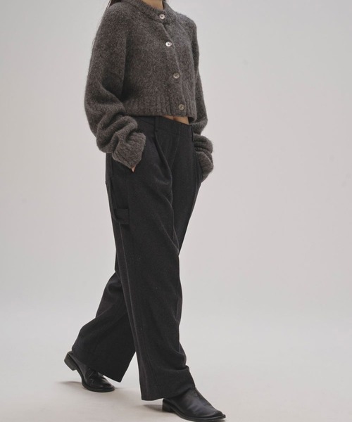 TODAYFUL（トゥデイフル）の「【TODAYFUL/トゥデイフル】《STUDIOUS別注カラー》Wool Painter Pants/ウールペインターパンツ（その他パンツ・レディース・ダークグレー/グレー/キナリ/ブラック・36/38）」の18枚目の写真