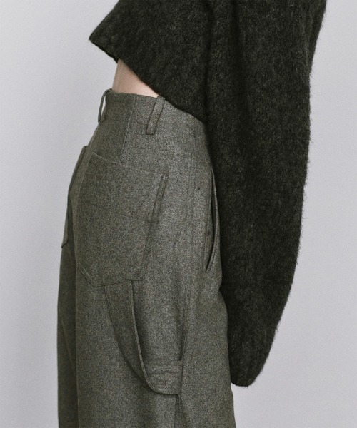 TODAYFUL（トゥデイフル）の「【TODAYFUL/トゥデイフル】《STUDIOUS別注カラー》Wool Painter Pants/ウールペインターパンツ（その他パンツ・レディース・ダークグレー/グレー/キナリ/ブラック・36/38）」の8枚目の写真