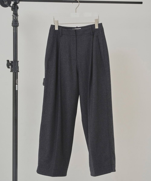 TODAYFUL（トゥデイフル）の「【TODAYFUL/トゥデイフル】《STUDIOUS別注カラー》Wool Painter Pants/ウールペインターパンツ（その他パンツ・レディース・ダークグレー/グレー/キナリ/ブラック・36/38）」の19枚目の写真