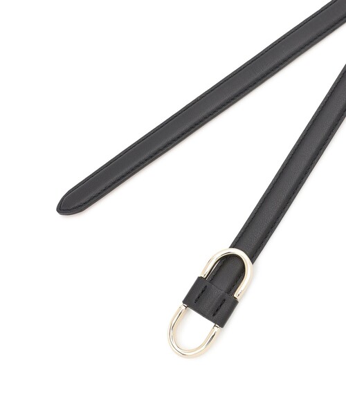 23区（ニジュウサンク）の「オーバルバックル ベルト（ベルト・レディース・ブラック系/黄土色系・44/38/32）」の6枚目の写真