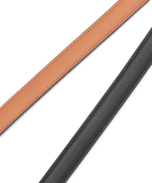 23区（ニジュウサンク）の「オーバルバックル ベルト（ベルト・レディース・ブラック系/黄土色系・44/38/32）」の5枚目の写真