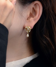 ビジューパールピアス