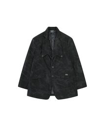 KINETICLO（キネティクロ）の「Vintage nubuck jacket (BLACK)（テーラードジャケット）」