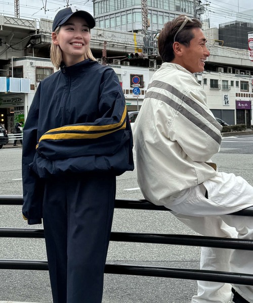 ブランド古着】｜のブルゾン（グレー/灰色系・ライン柄）古着通販