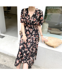 BBAEBBAE（ペッペ）の「ローズフラワーラッフルロングワンピース（ワンピース）」