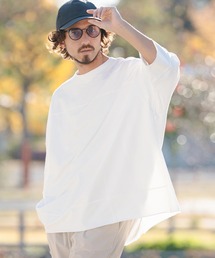 CAMBIO | mlt5518- MINI URAKE Switch 3-4 Sleeve Pullover 半端袖カットソー(S60726cmb)(Tシャツ/カットソー)