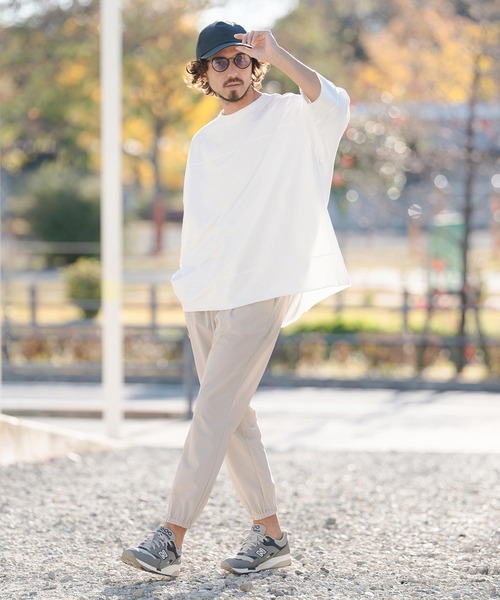 CAMBIO（カンビオ）の「mlt5518- MINI URAKE Switch 3-4 Sleeve Pullover 半端袖カットソー(S60726cmb)（Tシャツ/カットソー・メンズ・ブラック/ホワイト・S/M/L）」の6枚目の写真