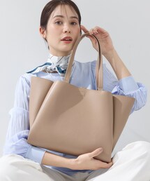 INDIVI（インディヴィ）の「【A4収納可能／合皮】キャリアタックバッグ（トートバッグ）」