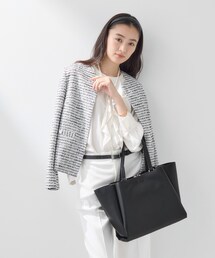 INDIVI（インディヴィ）の「【A4収納可能／合皮】キャリアタックバッグ（トートバッグ）」