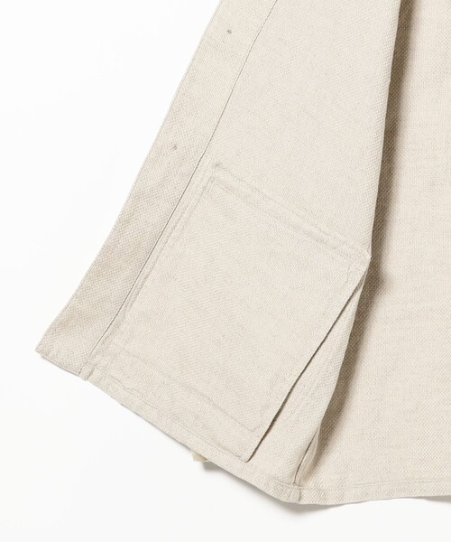 BEAMS PLUS（ビームスプラス）の「MIL Chore Jacket COTTON Linen（ブルゾン・メンズ・ネイビー/グレー/オフホワイト・LARGE/MEDIUM/SMALL）」の6枚目の写真