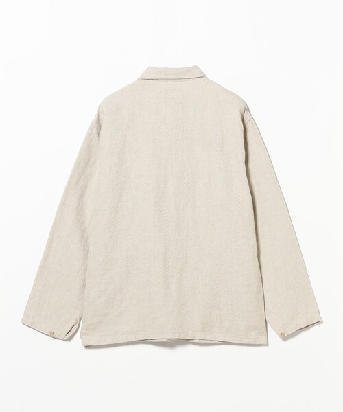 BEAMS PLUS（ビームスプラス）の「MIL Chore Jacket COTTON Linen（ブルゾン・メンズ・ネイビー/グレー/オフホワイト・LARGE/MEDIUM/SMALL）」の7枚目の写真