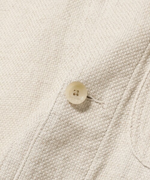 BEAMS PLUS（ビームスプラス）の「MIL Chore Jacket COTTON Linen（ブルゾン・メンズ・ネイビー/グレー/オフホワイト・LARGE/MEDIUM/SMALL）」の8枚目の写真