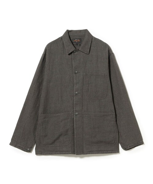 BEAMS PLUS（ビームスプラス）の「MIL Chore Jacket COTTON Linen（ブルゾン・メンズ・ネイビー/グレー/オフホワイト・LARGE/MEDIUM/SMALL）」の9枚目の写真