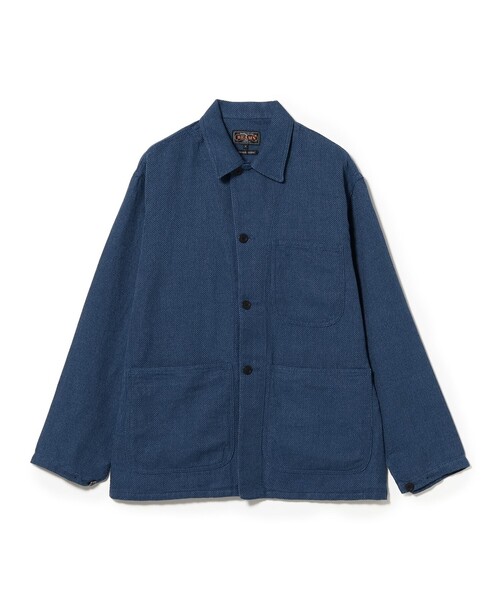 BEAMS PLUS（ビームスプラス）の「MIL Chore Jacket COTTON Linen（ブルゾン・メンズ・ネイビー/グレー/オフホワイト・LARGE/MEDIUM/SMALL）」の13枚目の写真