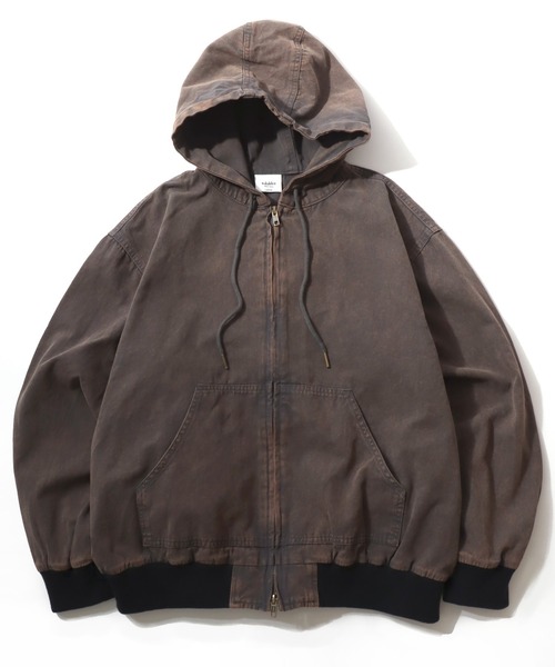 セール】ダックアクティブパーカージャケット ヴィンテージ加工/ライト