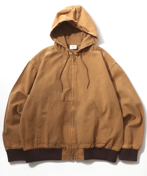 セール】ダックアクティブパーカージャケット ヴィンテージ加工/ライト