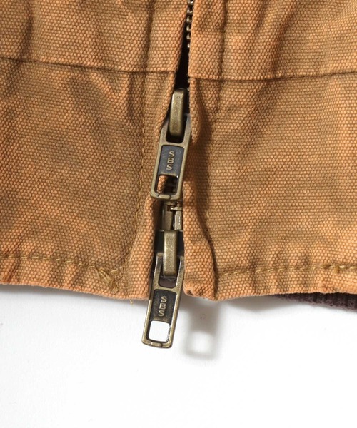 Salong hameu（サロン ハミュー）の「ダックアクティブパーカージャケット ヴィンテージ加工/ライトアウター/春アウター/ユニセックス（ブルゾン・メンズ・チャコールグレー/ブラック/ライトブラウン・M/L）」の14枚目の写真