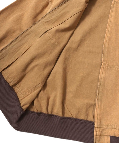 Salong hameu（サロン ハミュー）の「ダックアクティブパーカージャケット ヴィンテージ加工/ライトアウター/春アウター/ユニセックス（ブルゾン・メンズ・チャコールグレー/ブラック/ライトブラウン・M/L）」の19枚目の写真