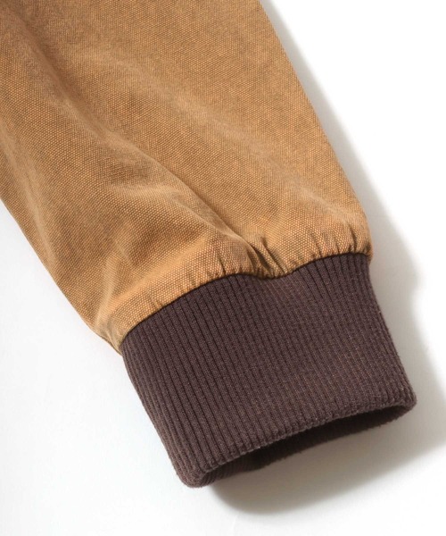 Salong hameu（サロン ハミュー）の「ダックアクティブパーカージャケット ヴィンテージ加工/ライトアウター/春アウター/ユニセックス（ブルゾン・メンズ・チャコールグレー/ブラック/ライトブラウン・M/L）」の17枚目の写真