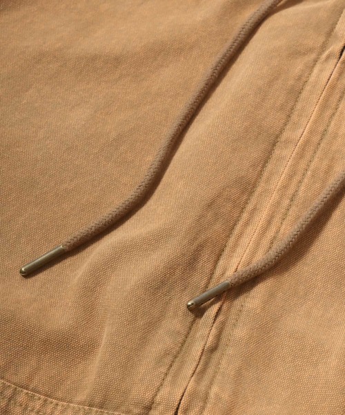 Salong hameu（サロン ハミュー）の「ダックアクティブパーカージャケット ヴィンテージ加工/ライトアウター/春アウター/ユニセックス（ブルゾン・メンズ・チャコールグレー/ブラック/ライトブラウン・M/L）」の12枚目の写真