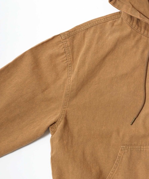 Salong hameu（サロン ハミュー）の「ダックアクティブパーカージャケット ヴィンテージ加工/ライトアウター/春アウター/ユニセックス（ブルゾン・メンズ・チャコールグレー/ブラック/ライトブラウン・M/L）」の13枚目の写真