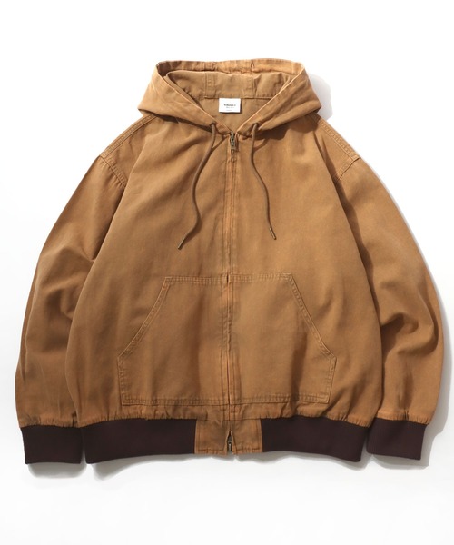 新品タグ付き パーカー ジャケット セール】ダックアクティブパーカージャケット ヴィンテージ加工/ライト