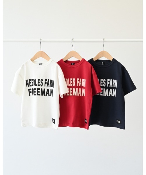 ZERO standerd(ゼロスタンダード)の「zero standard/ゼロスタンダード FREEMANTシャツ(Tシャツ/カットソー・キッズ・レッド/オフホワイト/ネイビー・160cm/150cm/140cm/130cm/120cm/110cm/100cm)」の8枚目の写真