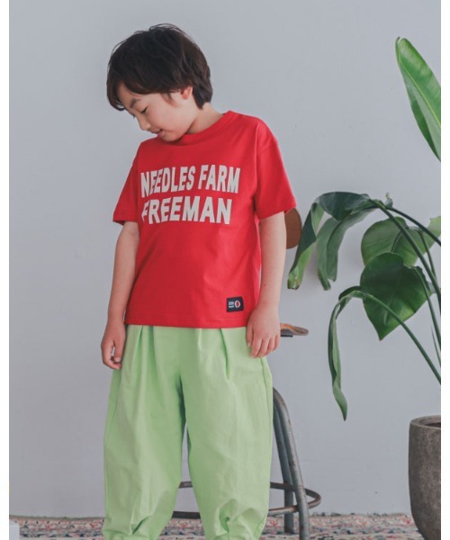 ZERO standerd(ゼロスタンダード)の「zero standard/ゼロスタンダード FREEMANTシャツ(Tシャツ/カットソー・キッズ・レッド/オフホワイト/ネイビー・160cm/150cm/140cm/130cm/120cm/110cm/100cm)」の7枚目の写真