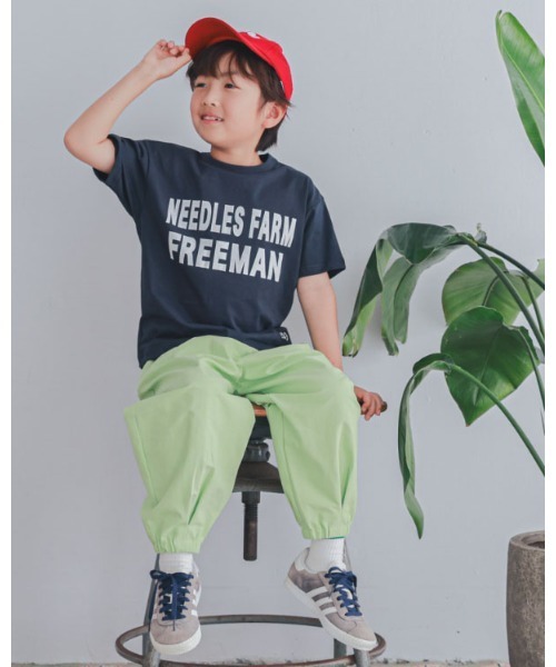 ZERO standerd(ゼロスタンダード)の「zero standard/ゼロスタンダード FREEMANTシャツ(Tシャツ/カットソー・キッズ・レッド/オフホワイト/ネイビー・160cm/150cm/140cm/130cm/120cm/110cm/100cm)」の4枚目の写真