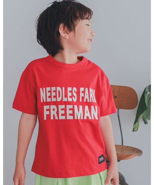 ZERO standerd(ゼロスタンダード)の「zero standard/ゼロスタンダード FREEMANTシャツ(Tシャツ/カットソー・キッズ・レッド/オフホワイト/ネイビー・160cm/150cm/140cm/130cm/120cm/110cm/100cm)」の5枚目の写真