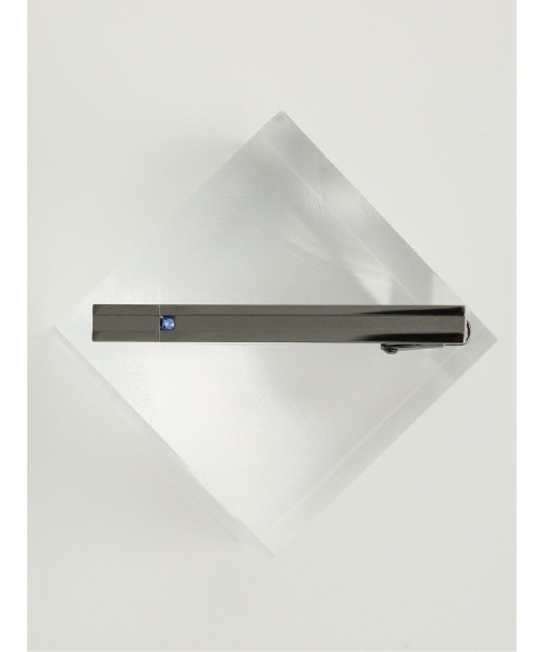 TAKA-Q（タカキュー）の「【日本製 ネクタイピン】タカキュー クロスライン タイバー（ネクタイピン・メンズ・ブラック・FREE）」の4枚目の写真