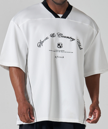 AFRESH（アフレッシュ）の「スポーティクラブフットボールジャージショートスリーブ_ホワイト（Tシャツ/カットソー）」