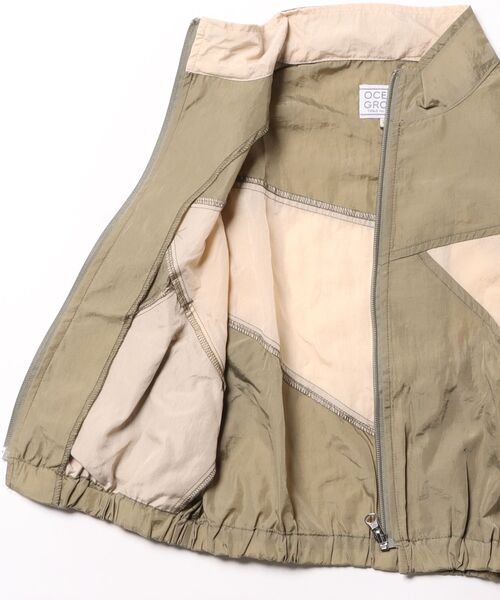 Ocean&Ground（オーシャン&グラウンド）の「ナイロンワイドジップJKT（ナイロンジャケット・キッズ・ライトグリーン/オリーブ/ライトブラウン・100/110/120/130/140）」の15枚目の写真