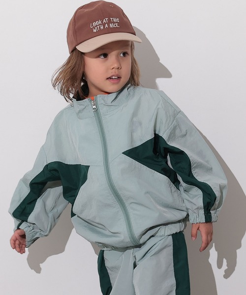 Ocean&Ground（オーシャン&グラウンド）の「ナイロンワイドジップJKT（ナイロンジャケット・キッズ・ライトグリーン/オリーブ/ライトブラウン・100/110/120/130/140）」の3枚目の写真