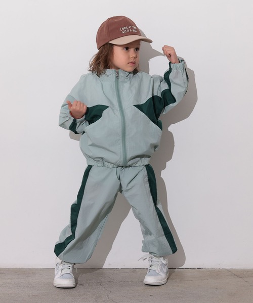 Ocean&Ground（オーシャン&グラウンド）の「ナイロンワイドジップJKT（ナイロンジャケット・キッズ・ライトグリーン/オリーブ/ライトブラウン・100/110/120/130/140）」の5枚目の写真