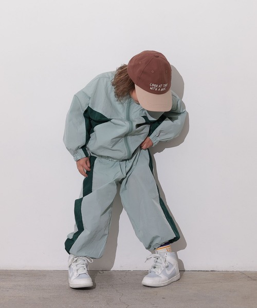 Ocean&Ground（オーシャン&グラウンド）の「ナイロンワイドジップJKT（ナイロンジャケット・キッズ・ライトグリーン/オリーブ/ライトブラウン・100/110/120/130/140）」の6枚目の写真