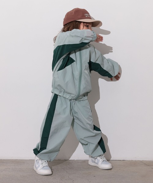 Ocean&Ground（オーシャン&グラウンド）の「ナイロンワイドジップJKT（ナイロンジャケット・キッズ・ライトグリーン/オリーブ/ライトブラウン・100/110/120/130/140）」の10枚目の写真